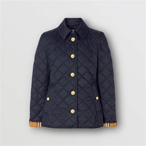 burberry diamond quilted jacket navy|burberry diamond quilted jacket review.